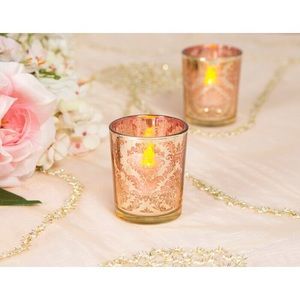 David Tutera Wedding Damask Glass Votive Holder